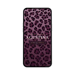 Invitación digital modelo Agustina, Mis 25 años con animal print